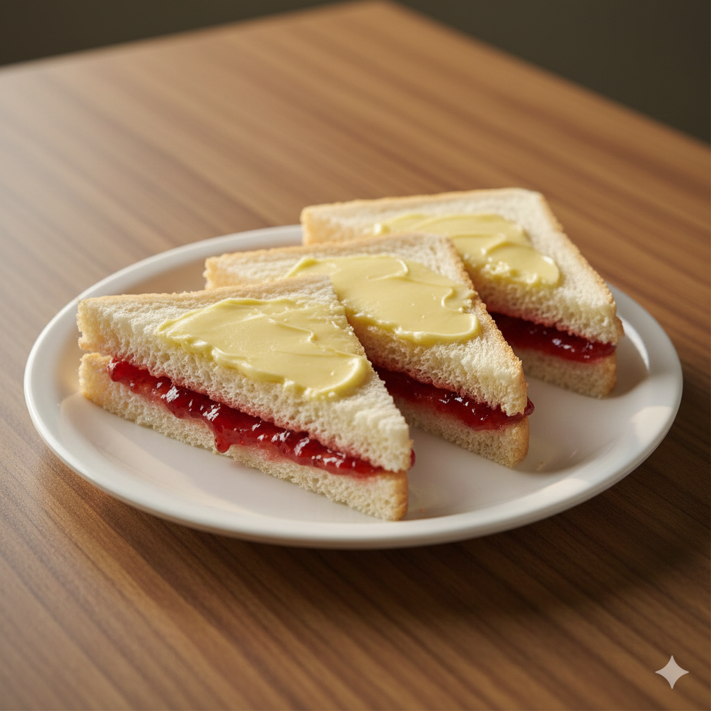 Mumbai Style Bread Butter & Jam